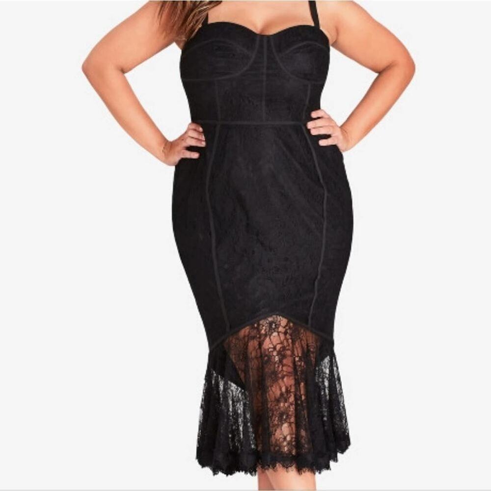 CITY Chic So Seductive Dress - black size S plus 16 new!!!